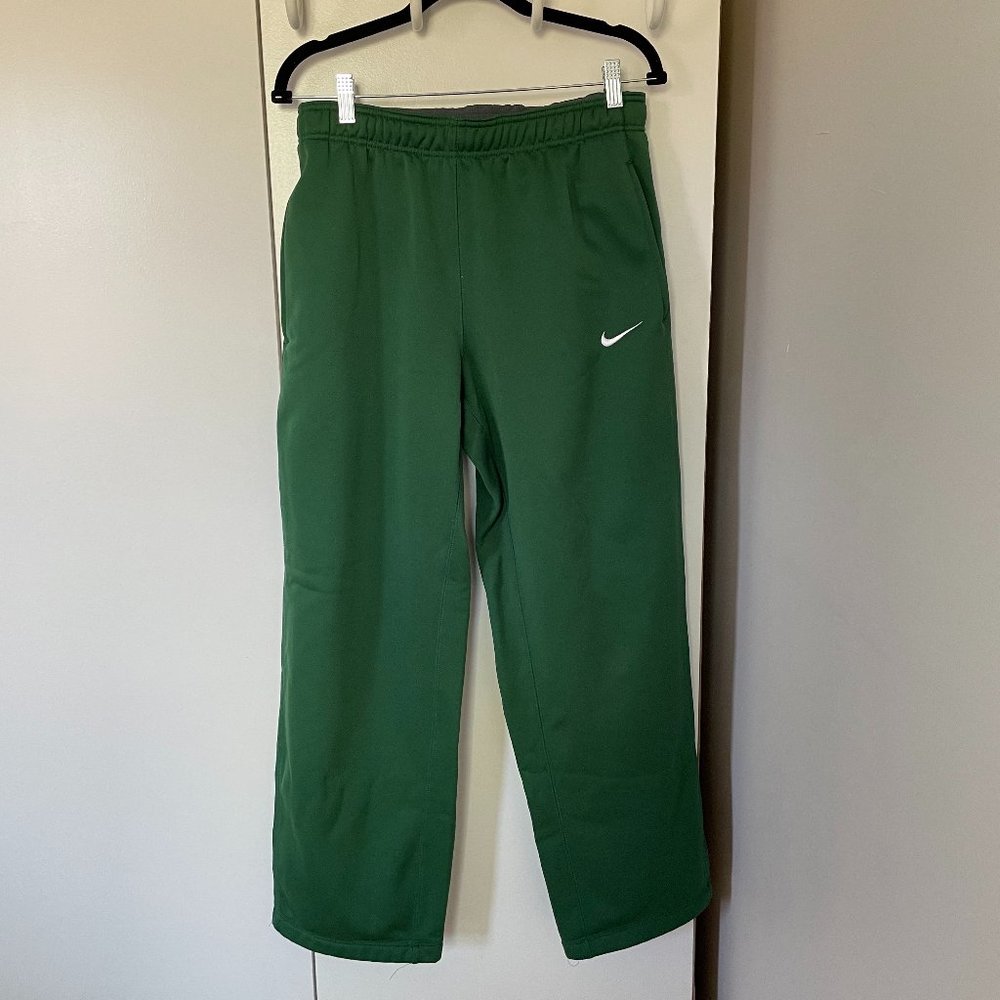 Men's Green Nike Sweatpants, Size M